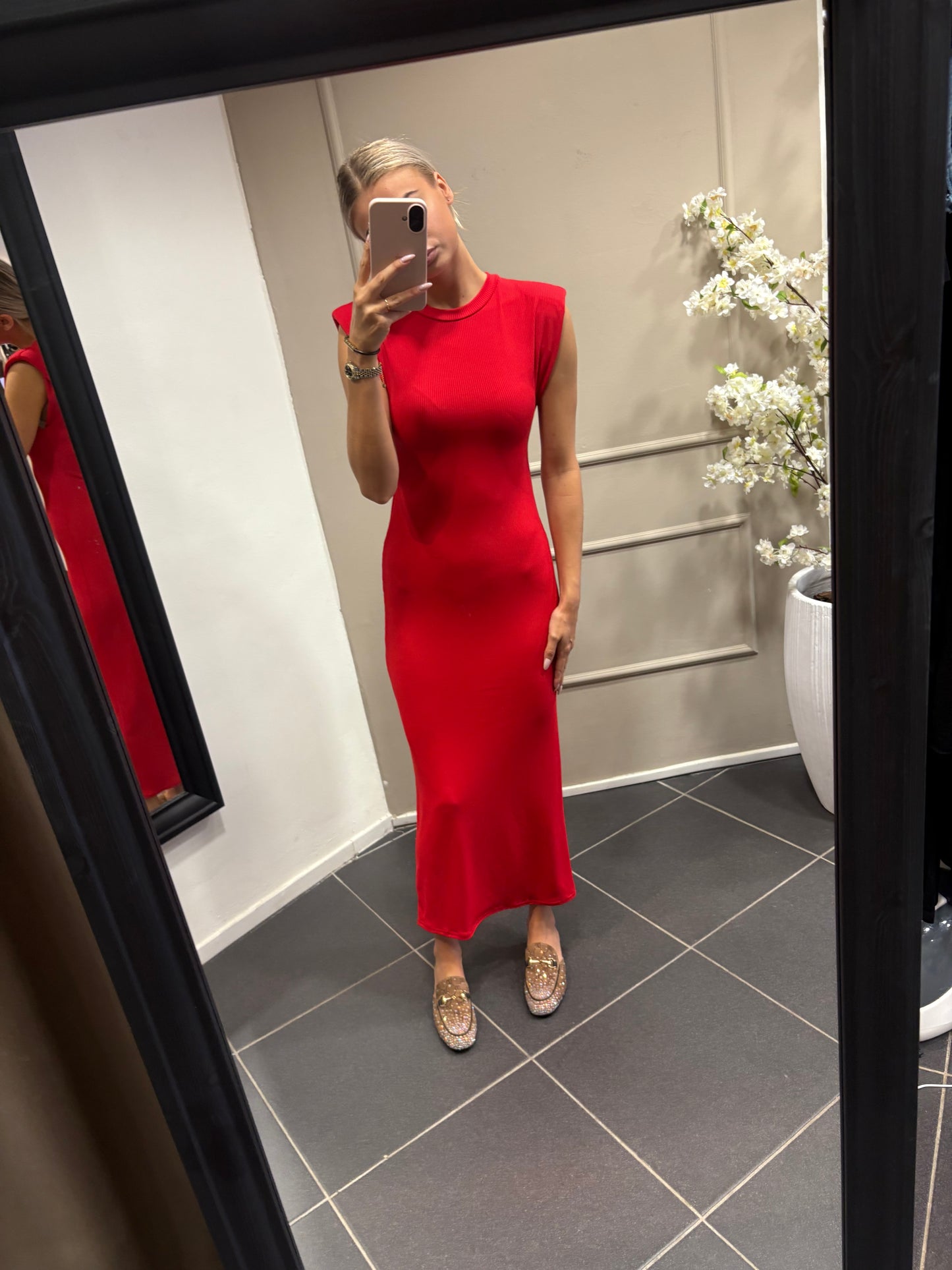 JENNY DRESS -ROOD