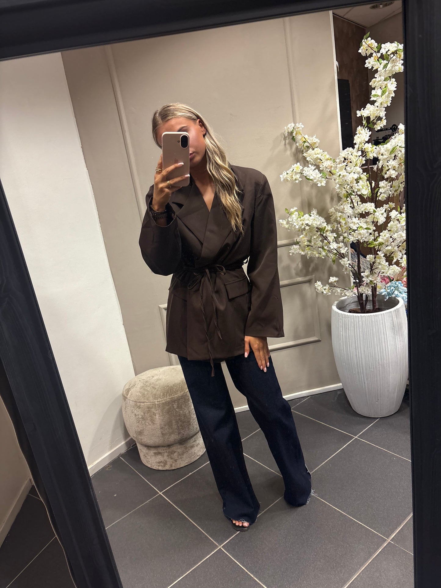 Anouk blazer - Bruin