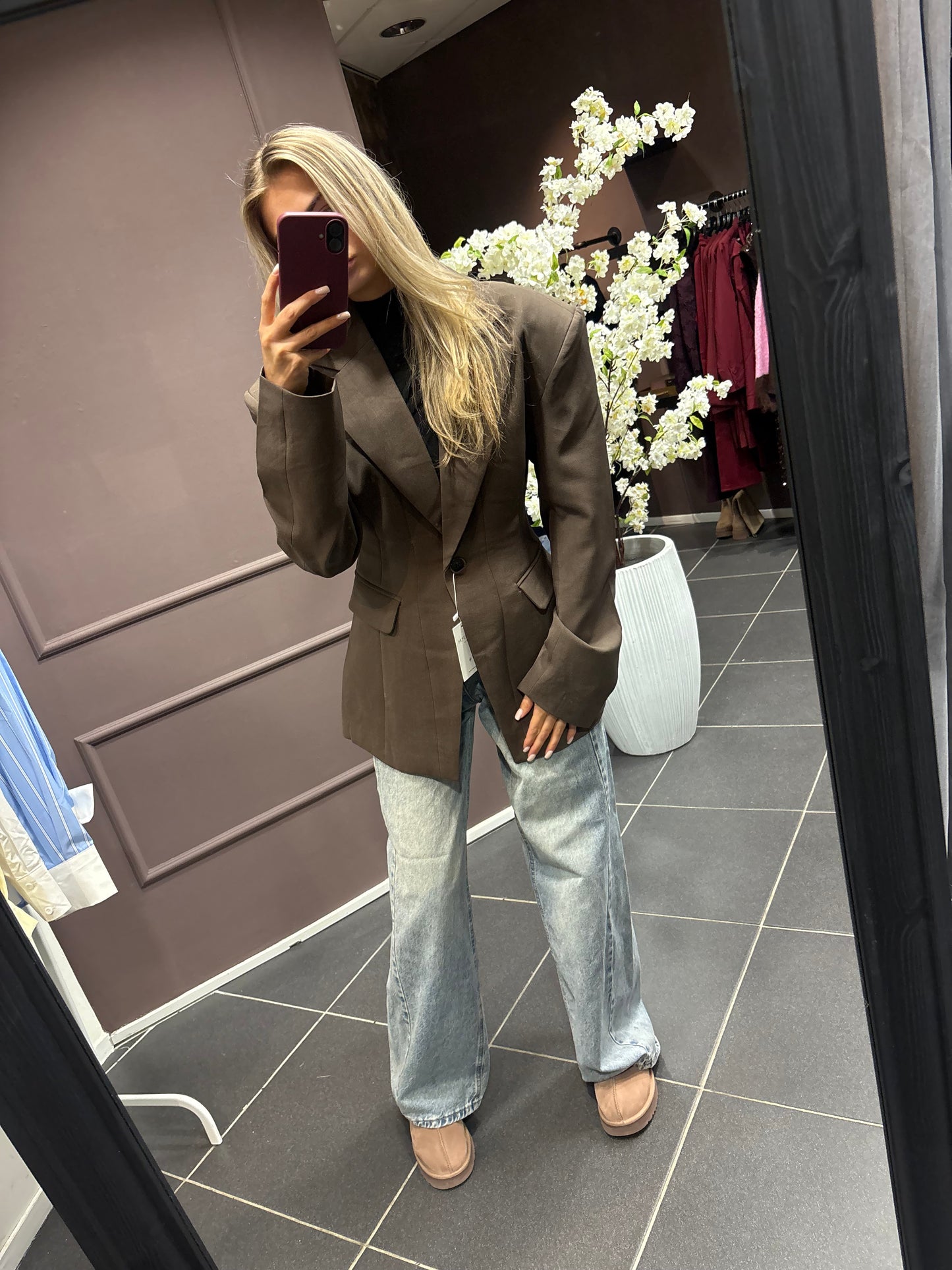 Chela blazer - Bruin