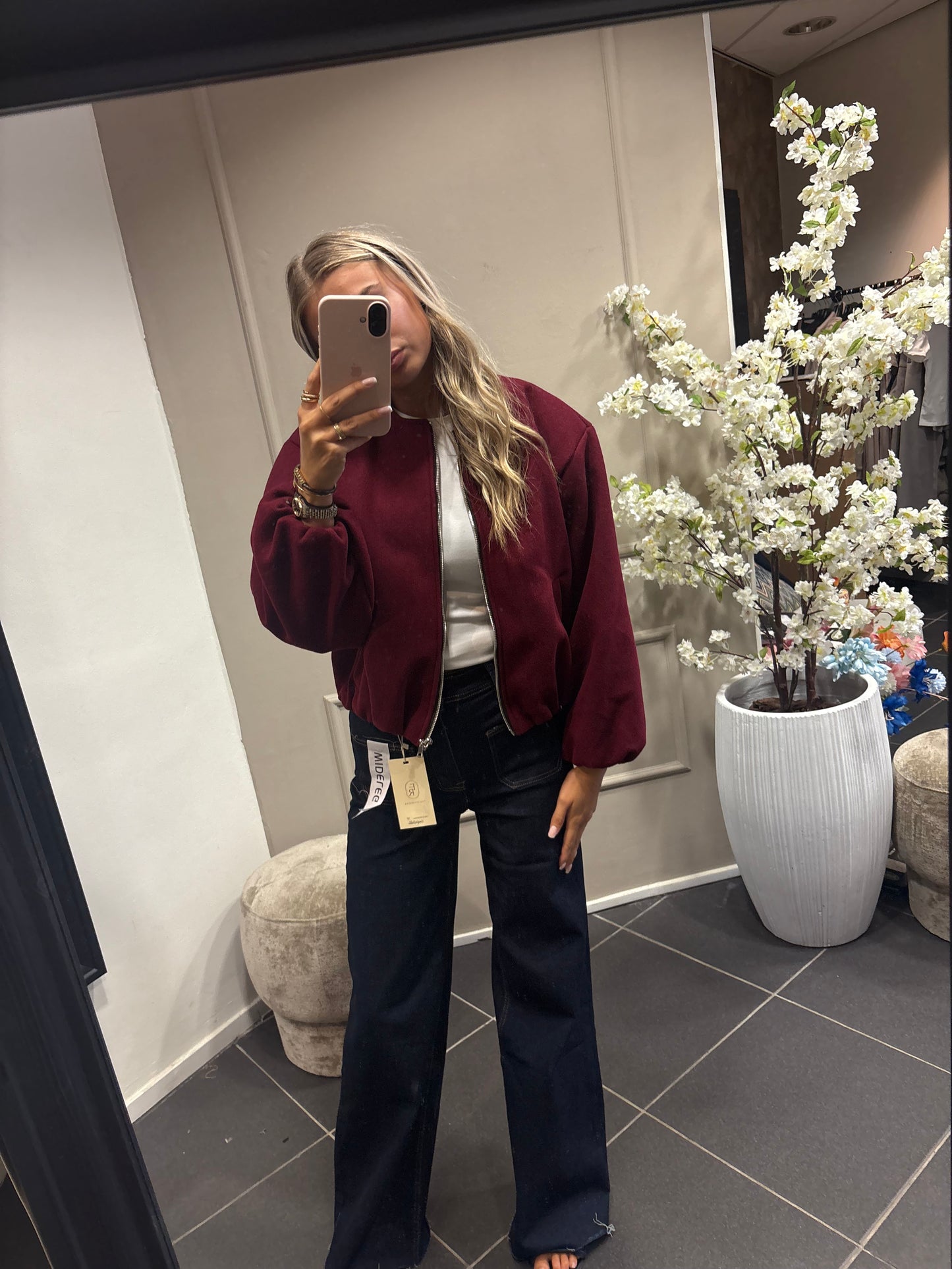 Sas jacket - Bordeauxrood
