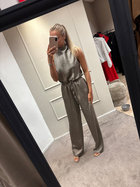 Satin set - Taupe