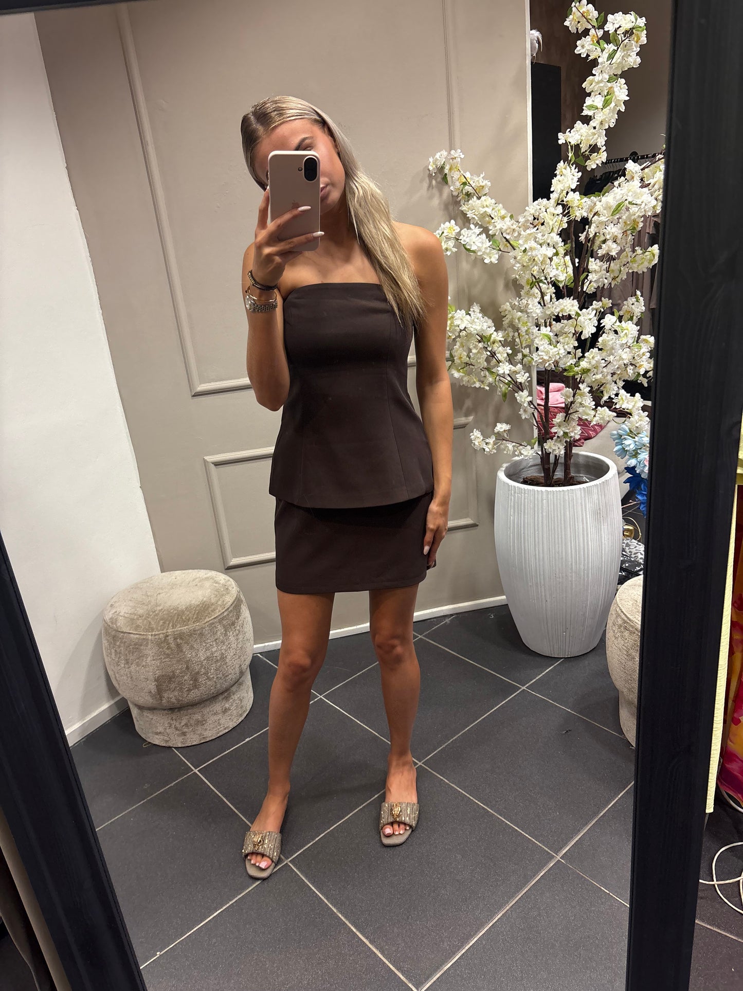 Lieke strepless top