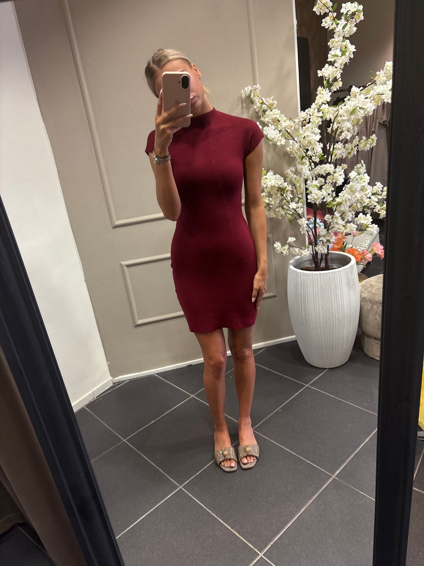 Gaby dress - Bordeaux Rood