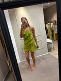 Ruffel dress - Groen