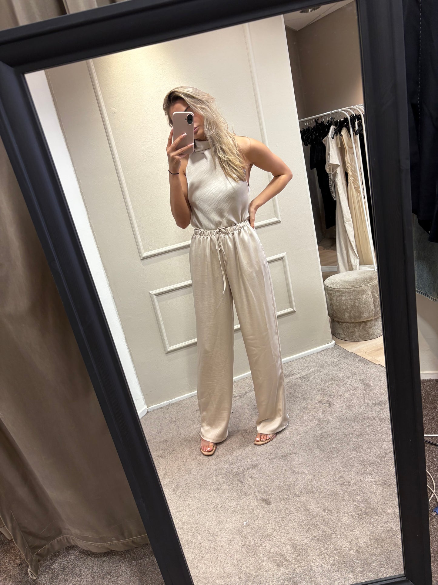 Satin set - Beige