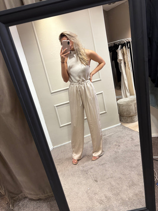 Satin set - Beige