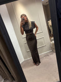 Satin skirt - Bruin