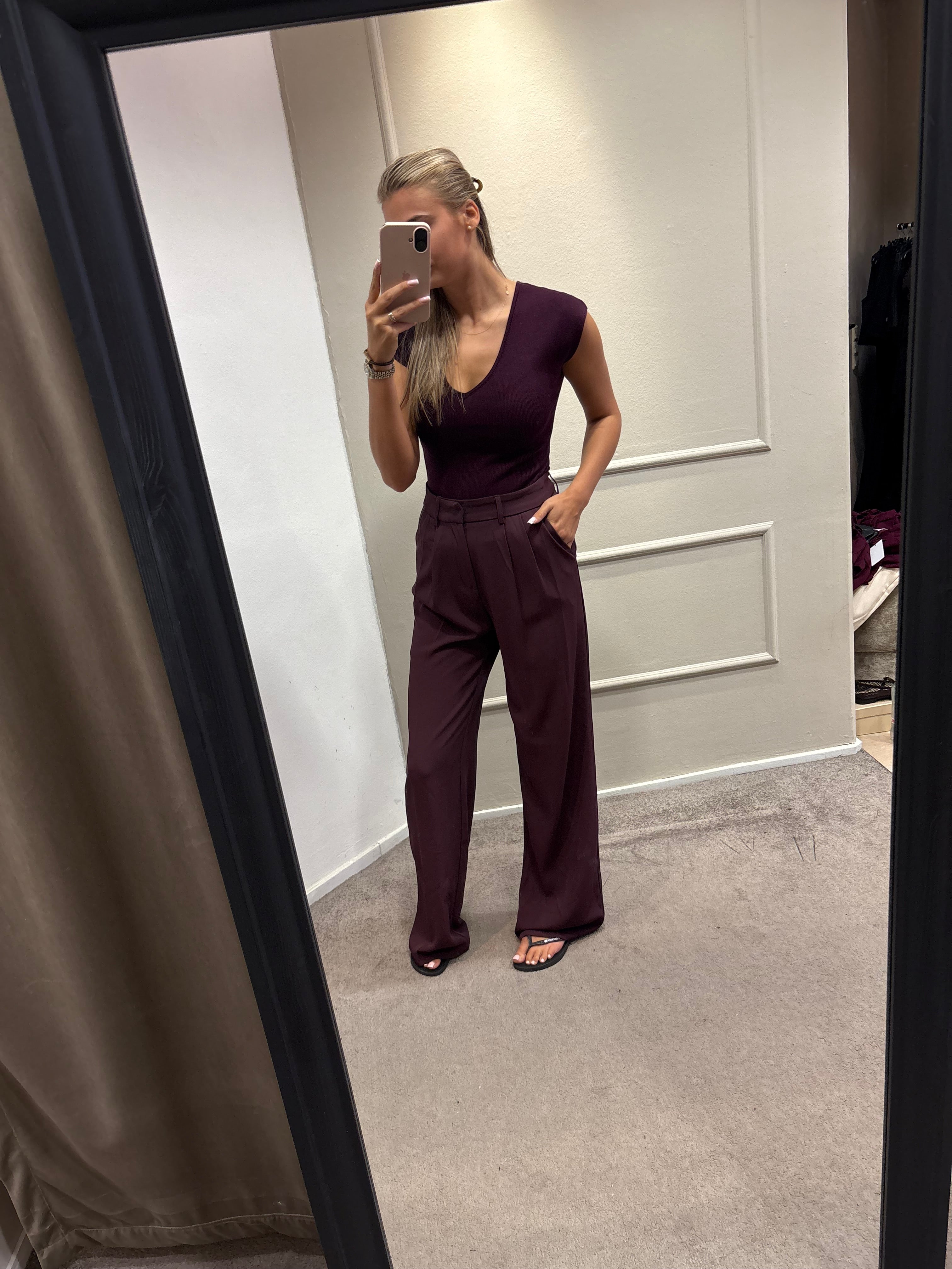 Nina top - aubergine
