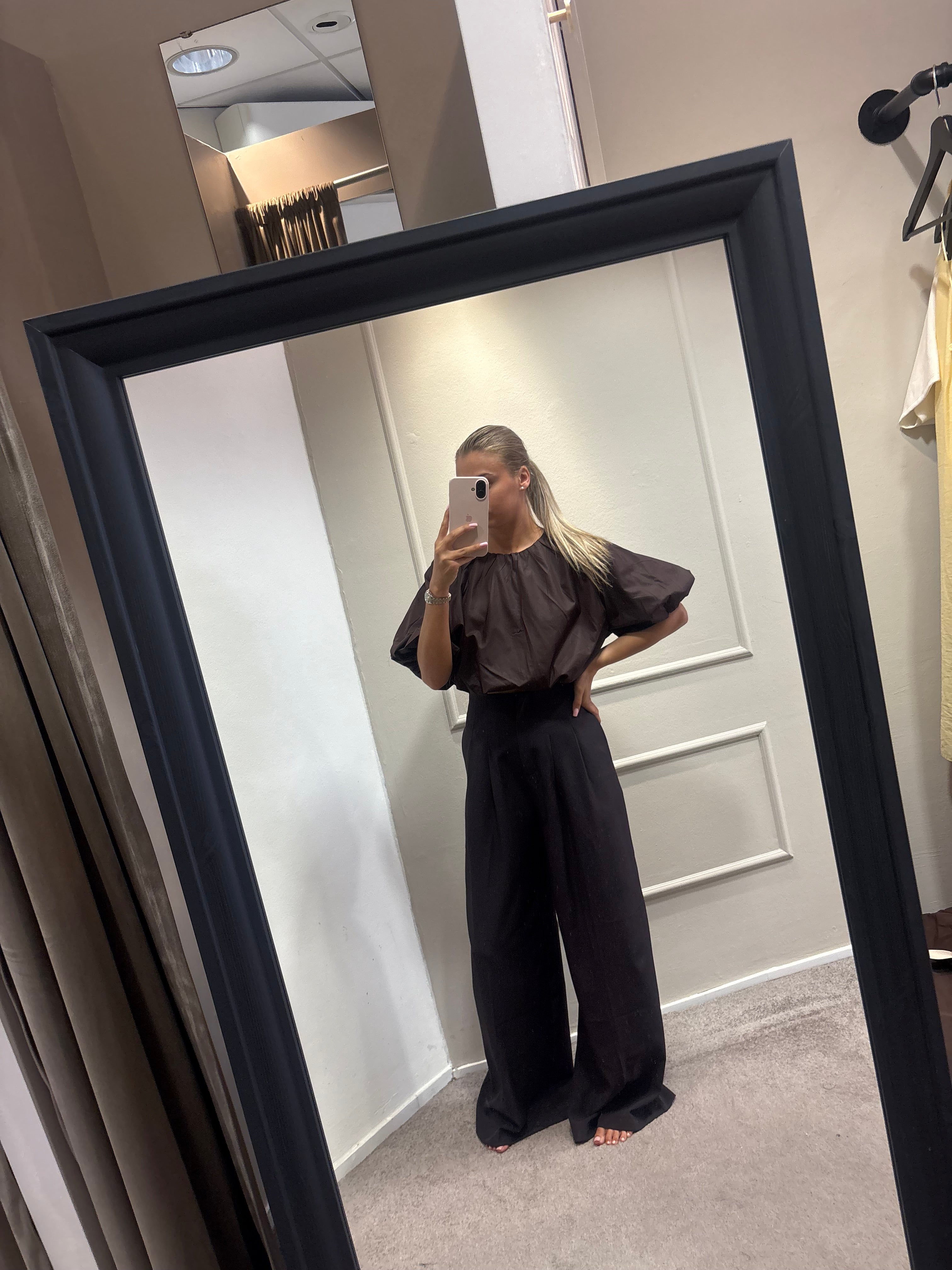 Balloon blouse - Bruin