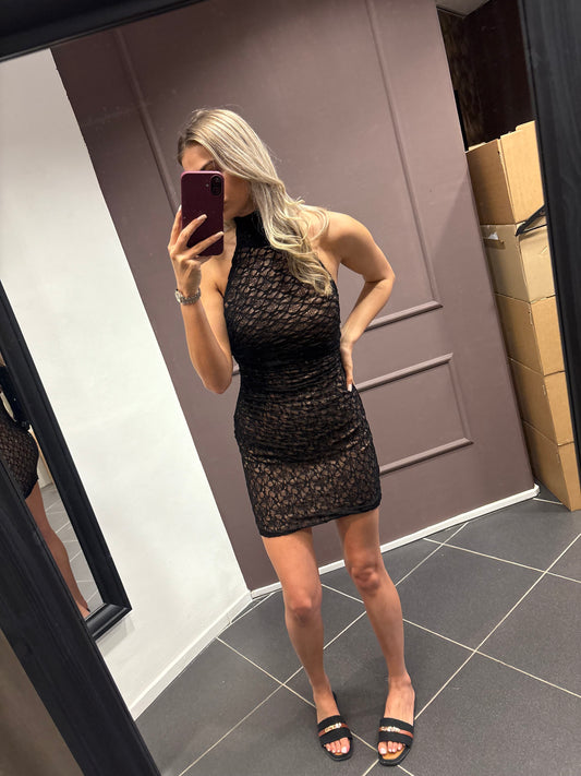 Lace dress - Zwart