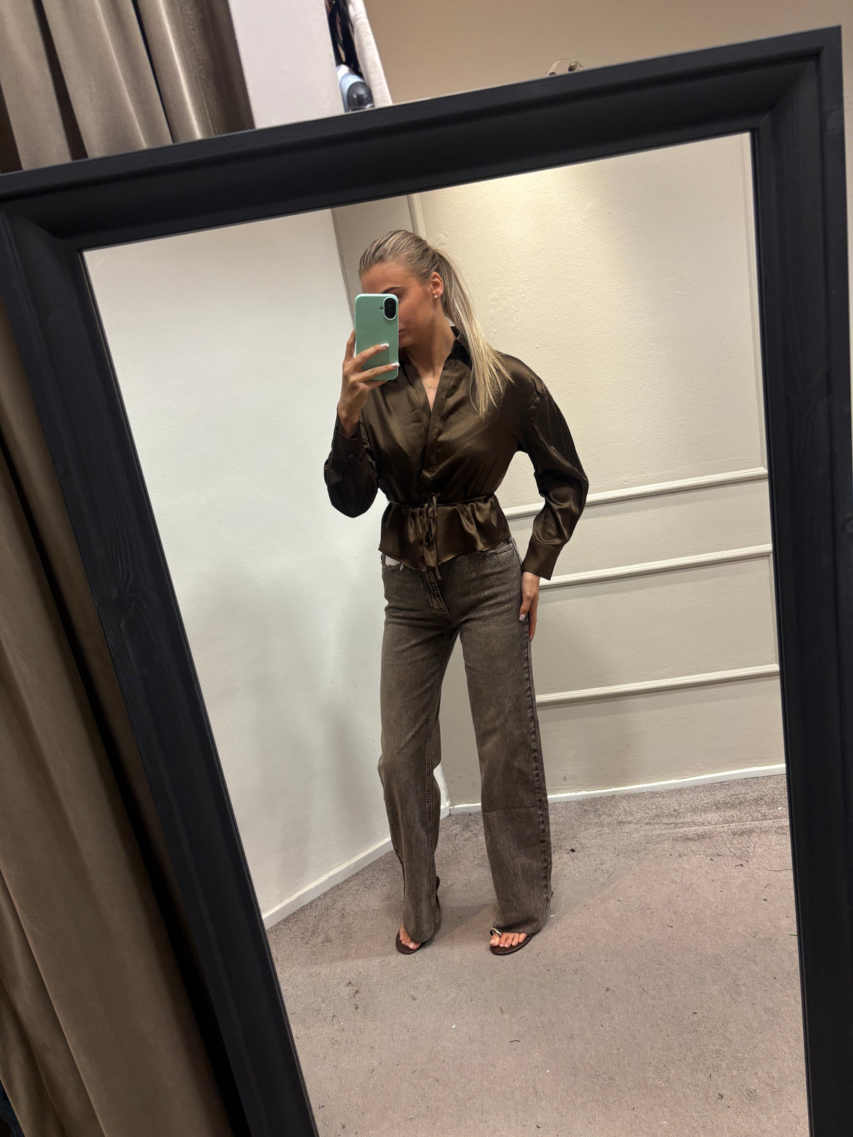 Romy blouse - Bruin