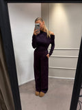 Shoulder top - Aubergine