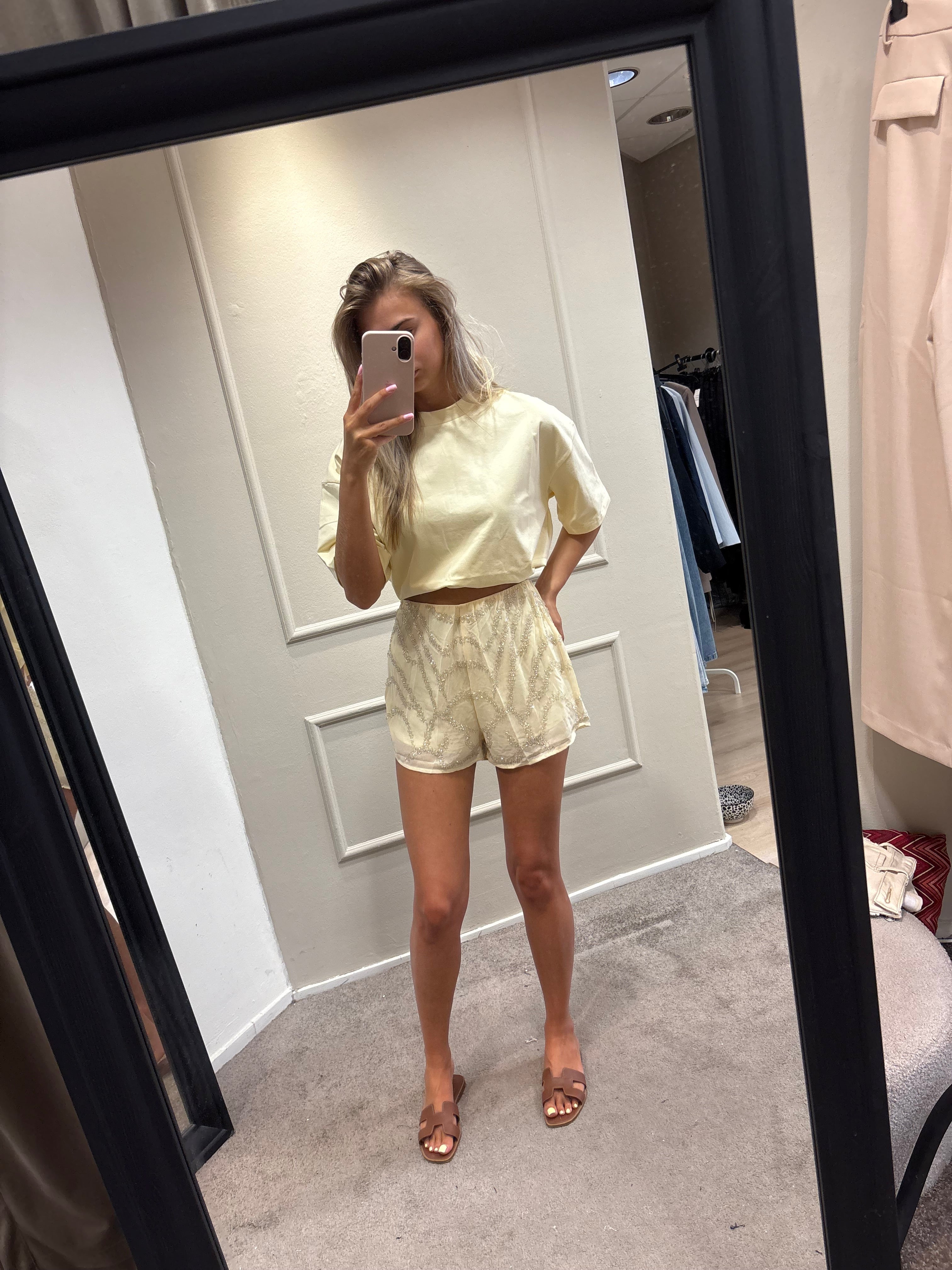 Senna short - geel