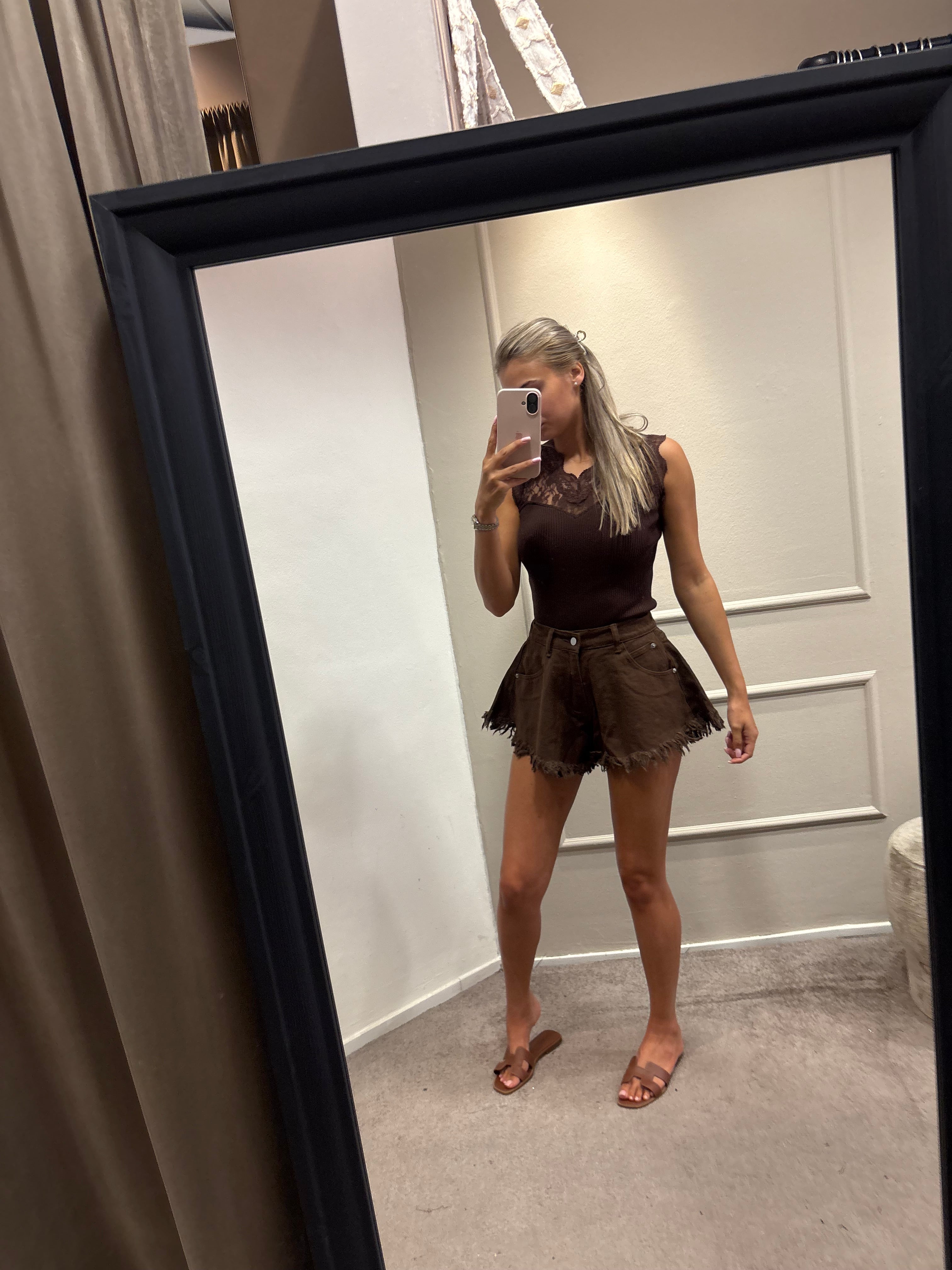 Lace top - Bruin