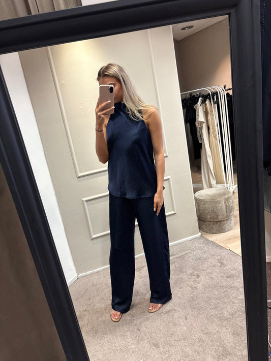 Satin set - Blauw