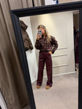 Glitter blouse - Bordeaux