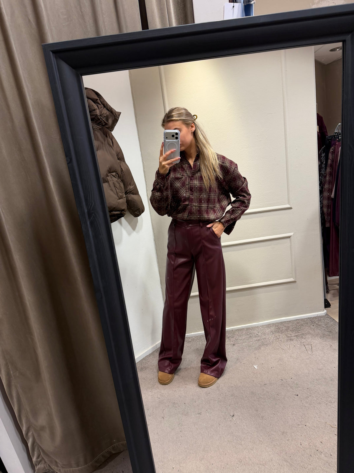 Glitter blouse - Bordeaux