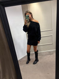 Knit dress - Zwart
