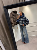 Blok jacket - Donkerblauw