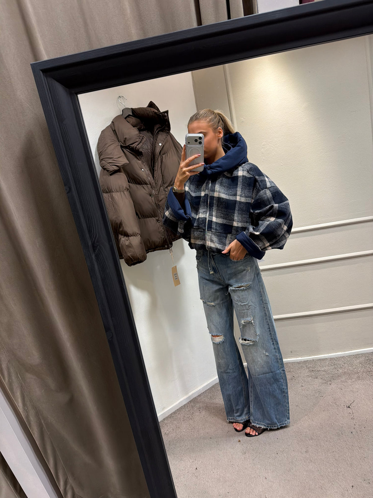 Blok jacket - Donkerblauw