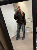 Vilt jacket - Bruin