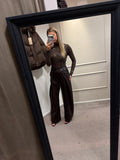 Leather pantalon