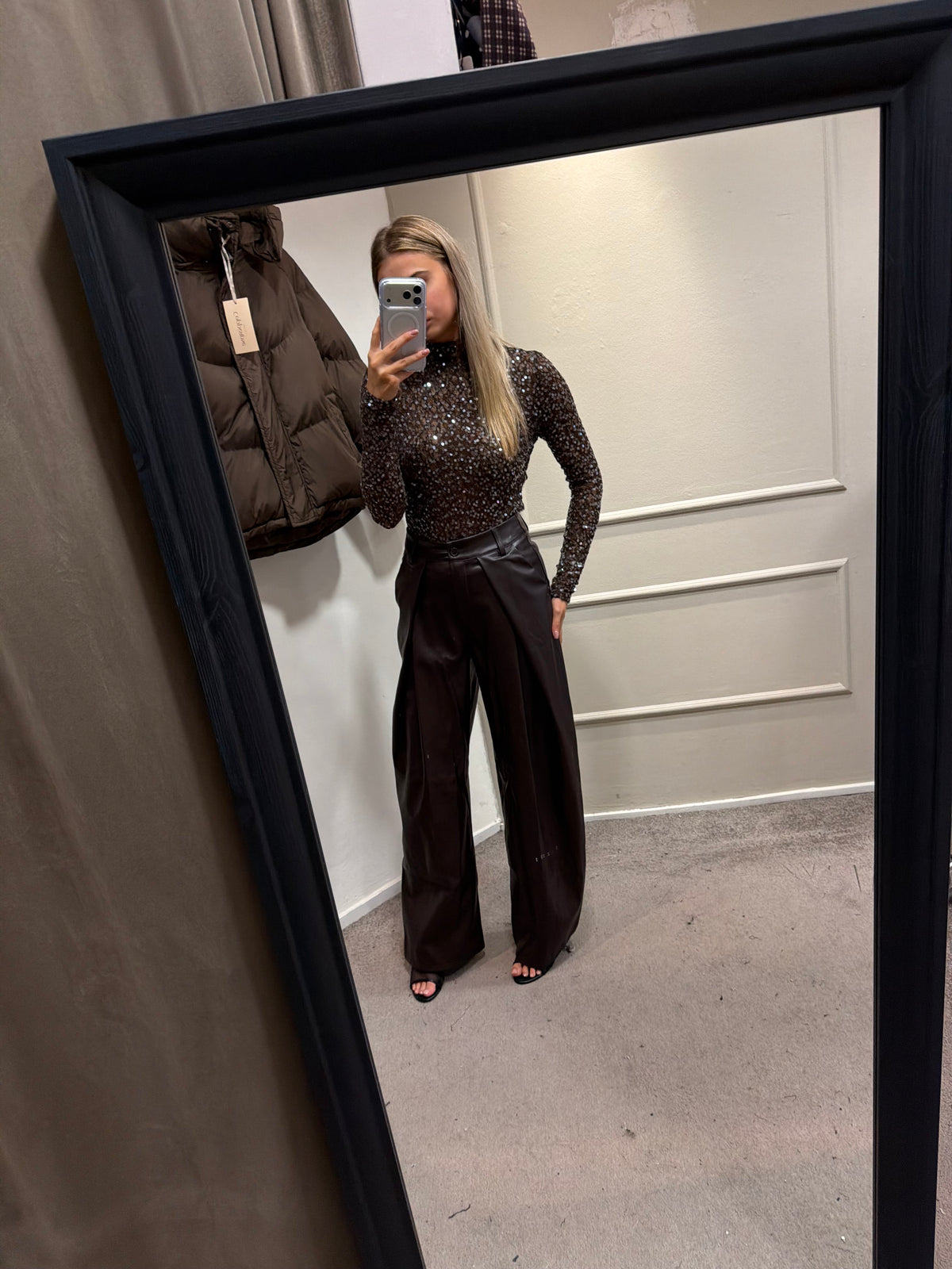 Leather pantalon