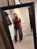 red jeans