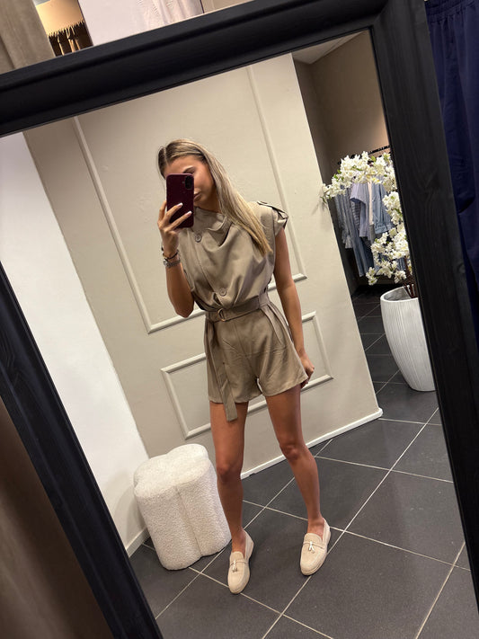 Joya playsuit - Taupe
