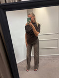 Taille top - Bruin