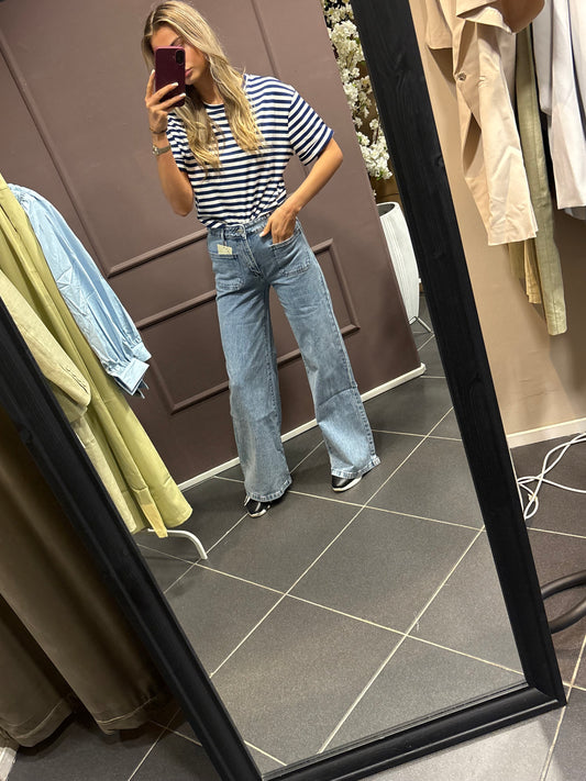 Nina top - Donkerblauw