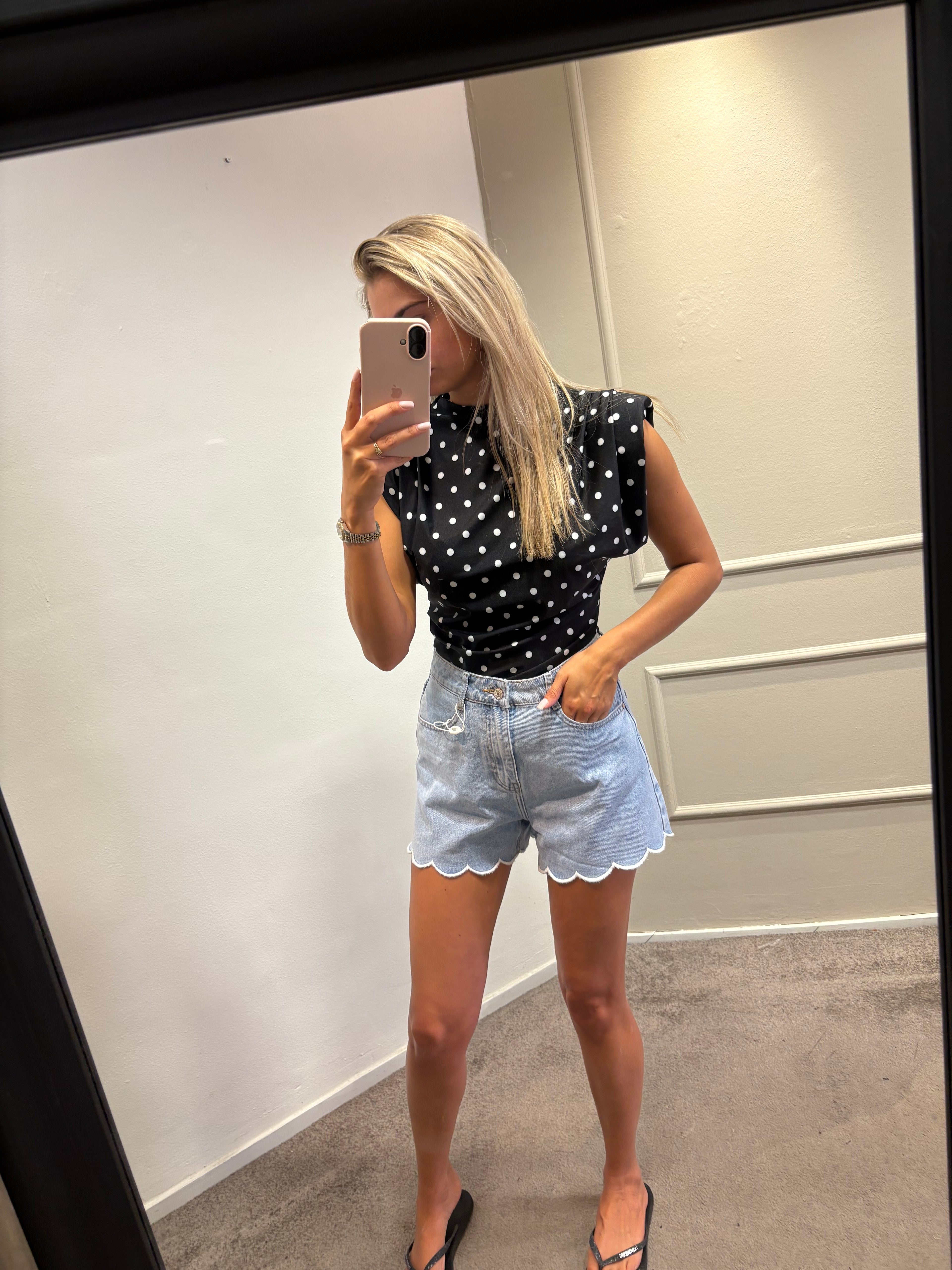 Dot shirt - Zwart