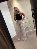 Satin pants - Beige