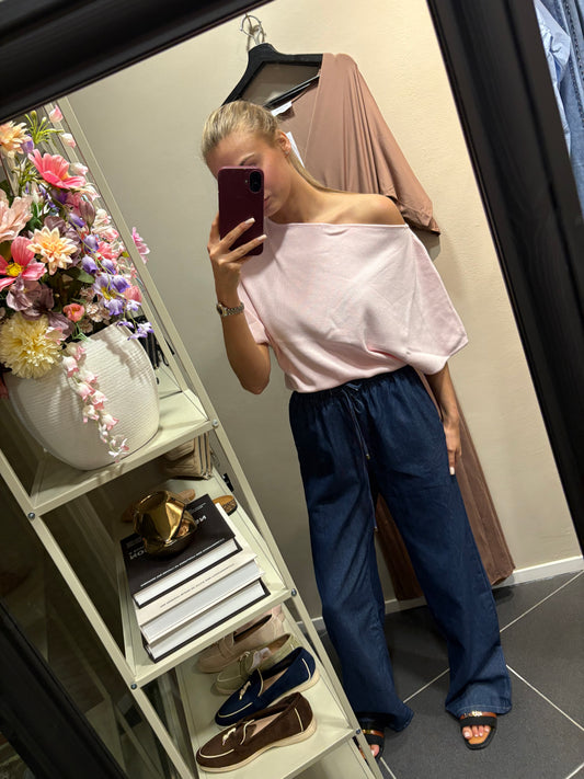 Off shoulder top - Roze