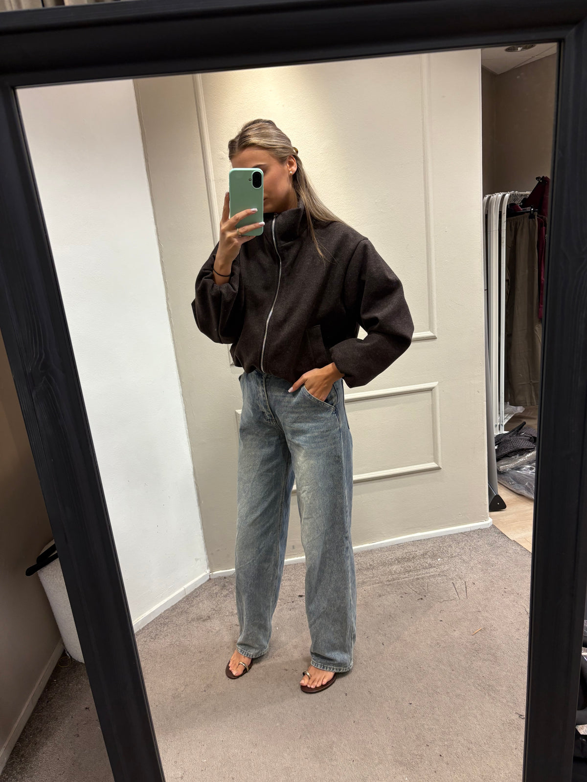 Vilt jacket - Bruin