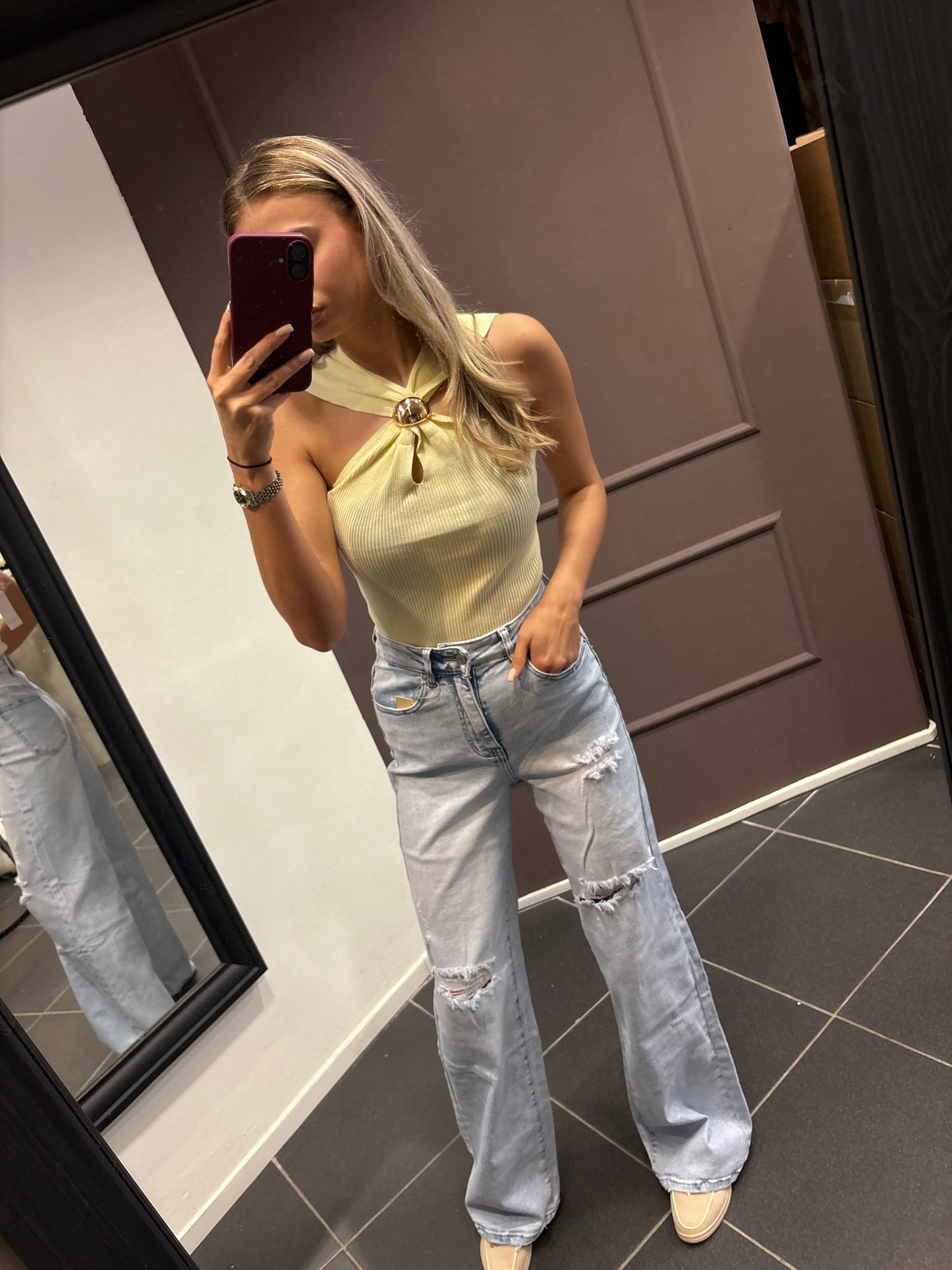 Beau top - geel