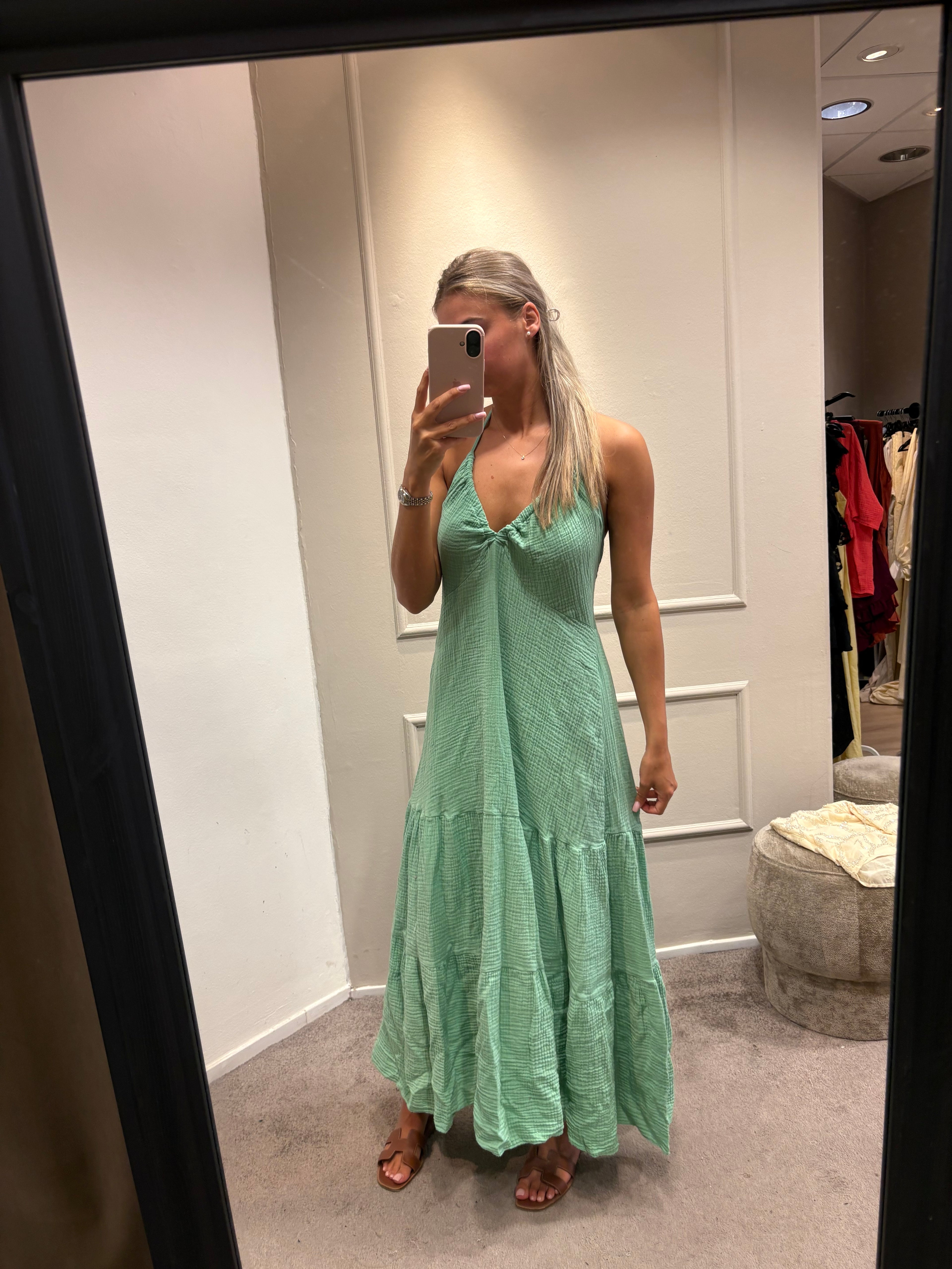 Cotton dress - Green