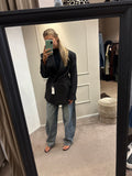 Taille blazer Zwart