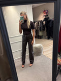 Leather pantalon